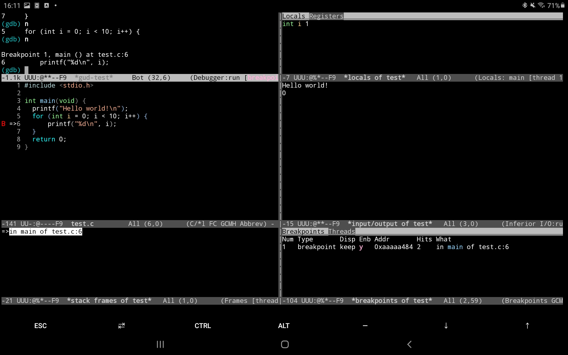 termux emacs gdb screenshot.jpg